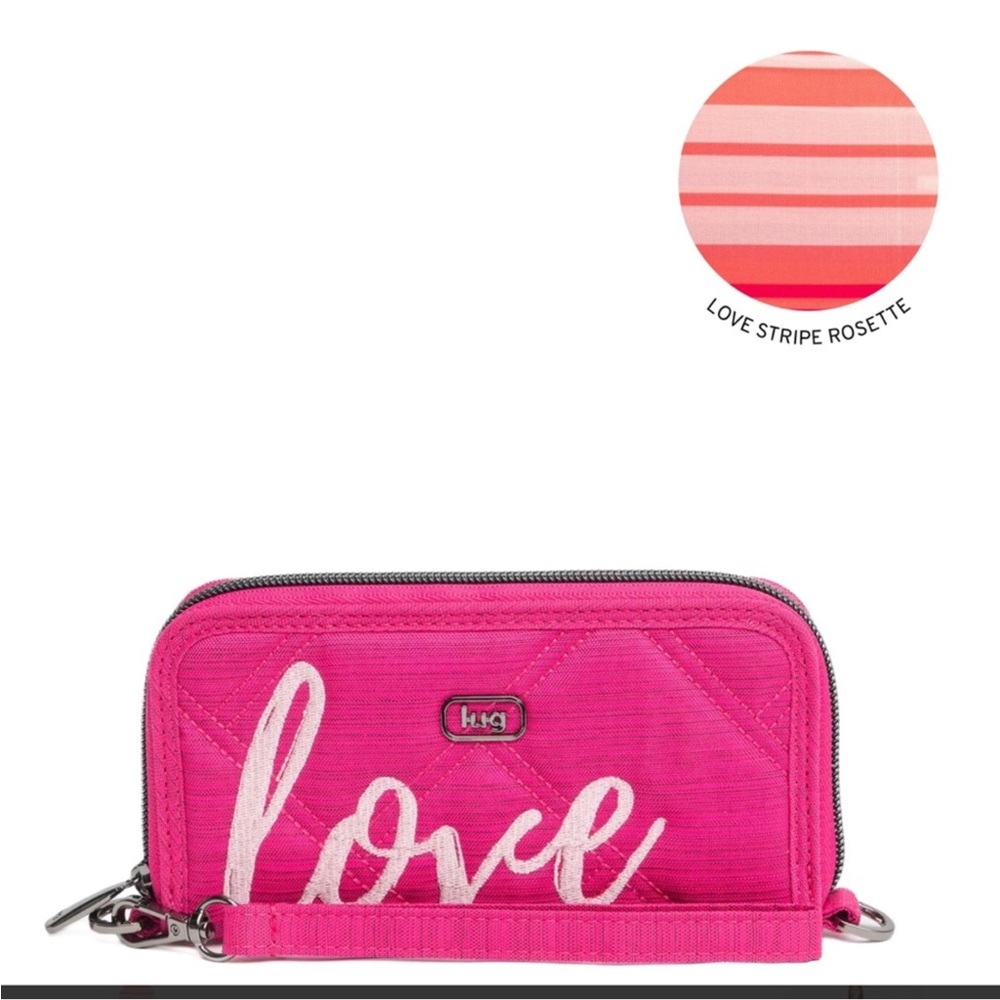 Lug Whirly Wallet Love Collection Brushed Rosette Pink